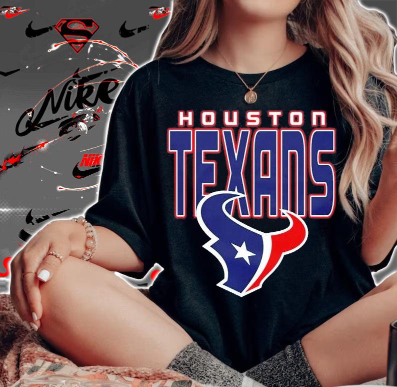 Houston Texans Retro NFL T-Shirt woman shirt