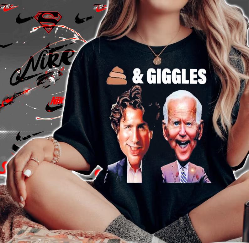 Joe Biden Shit And Giggles Shirt woman shirt