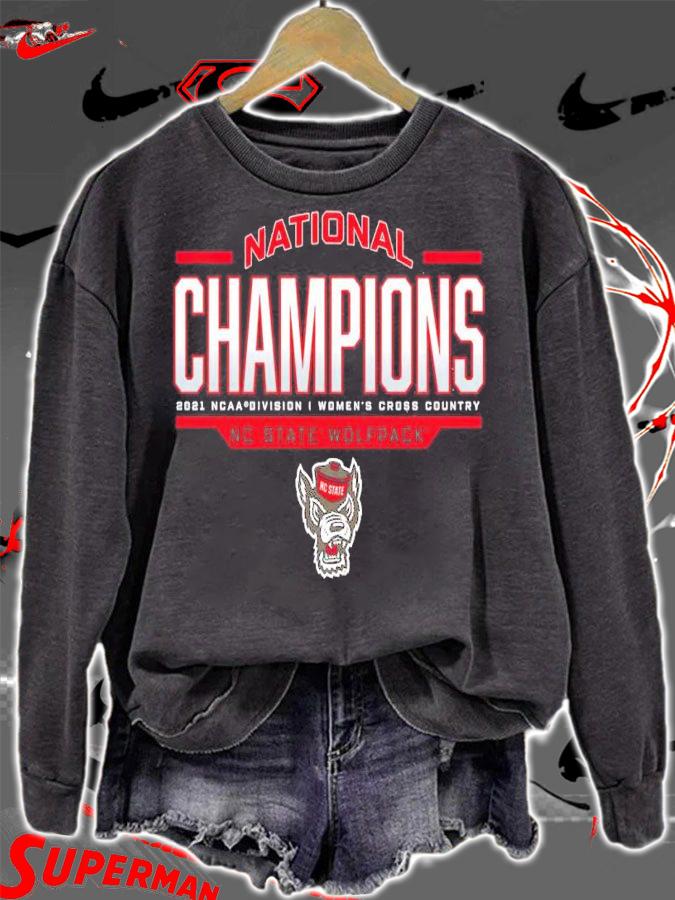 NC State Wolfpack 2021 Women's Cross Country National Champions Shirt sweatshirt