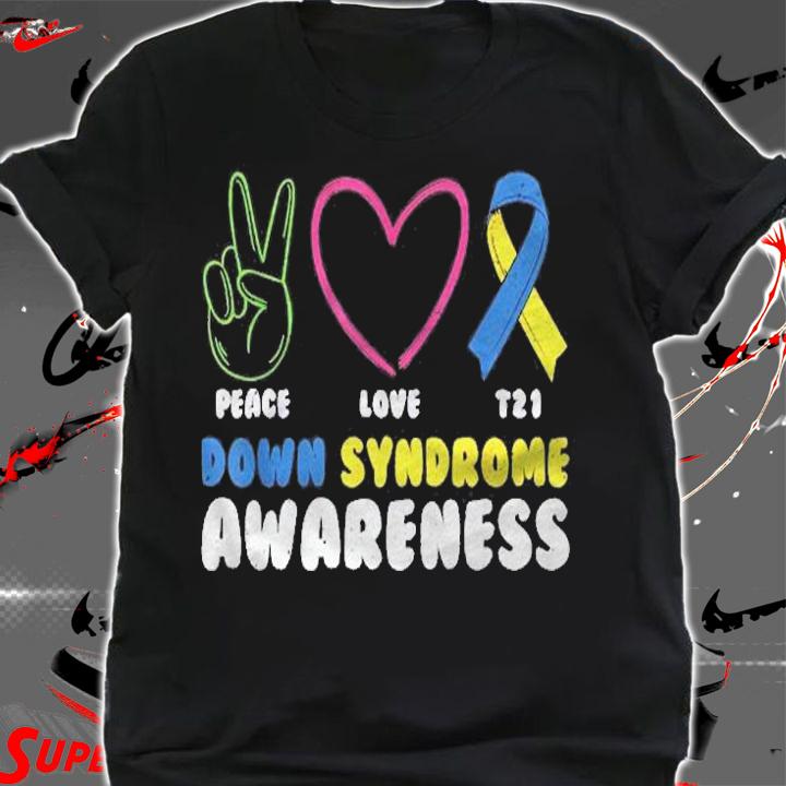 Peace Sign Down Syndrome Awareness Down Syndrome Shirt shirt