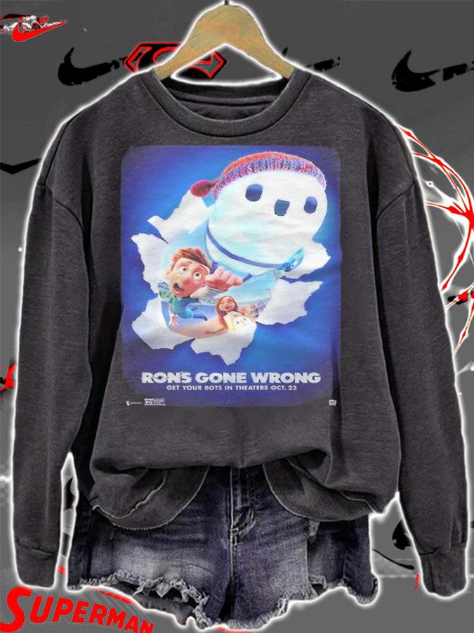 Ron's Gone Wrong 2021 Ron Catching Bbot Shirt sweatshirt