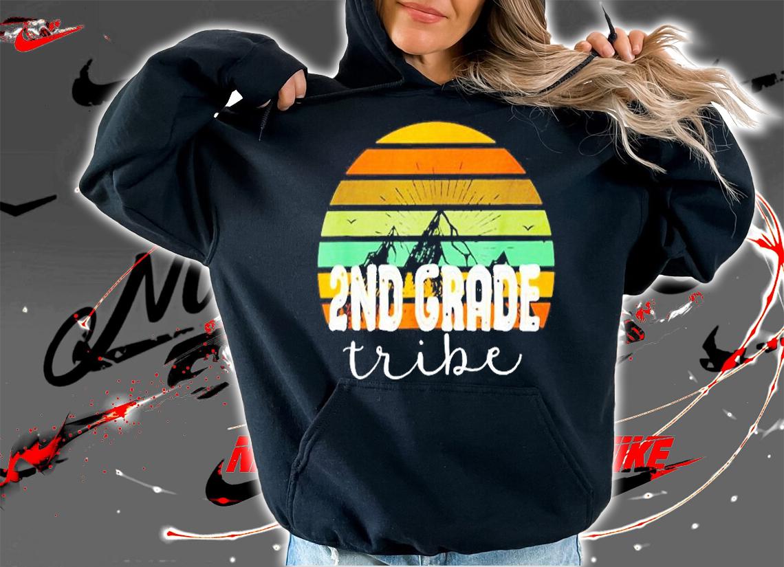 Second Grade Tribe Teacher Student Team 2nd Grade Retro T-Shirt hoodie