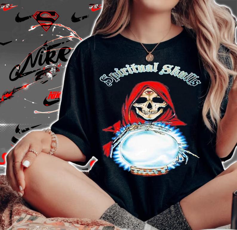 Spiritual Skulls NFL T-Shirt woman shirt