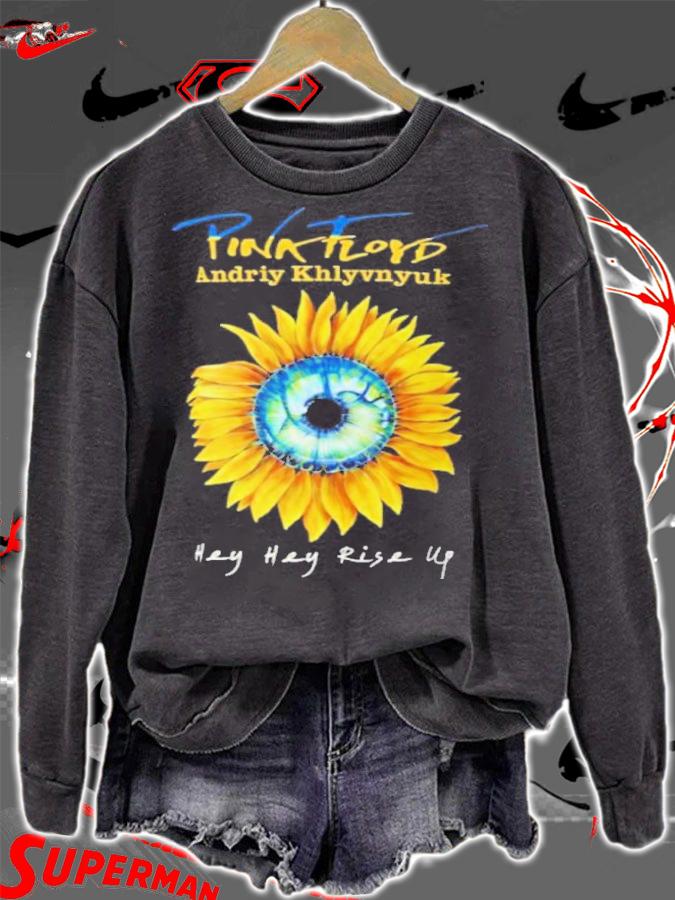 Sunflower Pink Floyd Andriy Khlyvnyuk Hey Heyy Rise Up Shirt sweatshirt