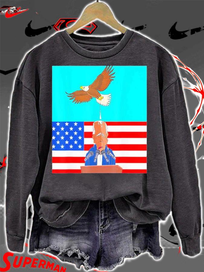 The Birds Dont Even Like Biden Joe Biden Bird Poop T-Shirt