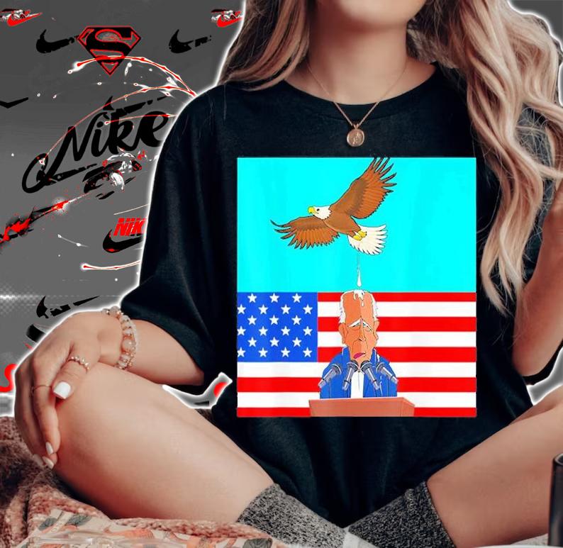 The Birds Dont Even Like Biden Joe Biden Bird Poop T-Shirt
