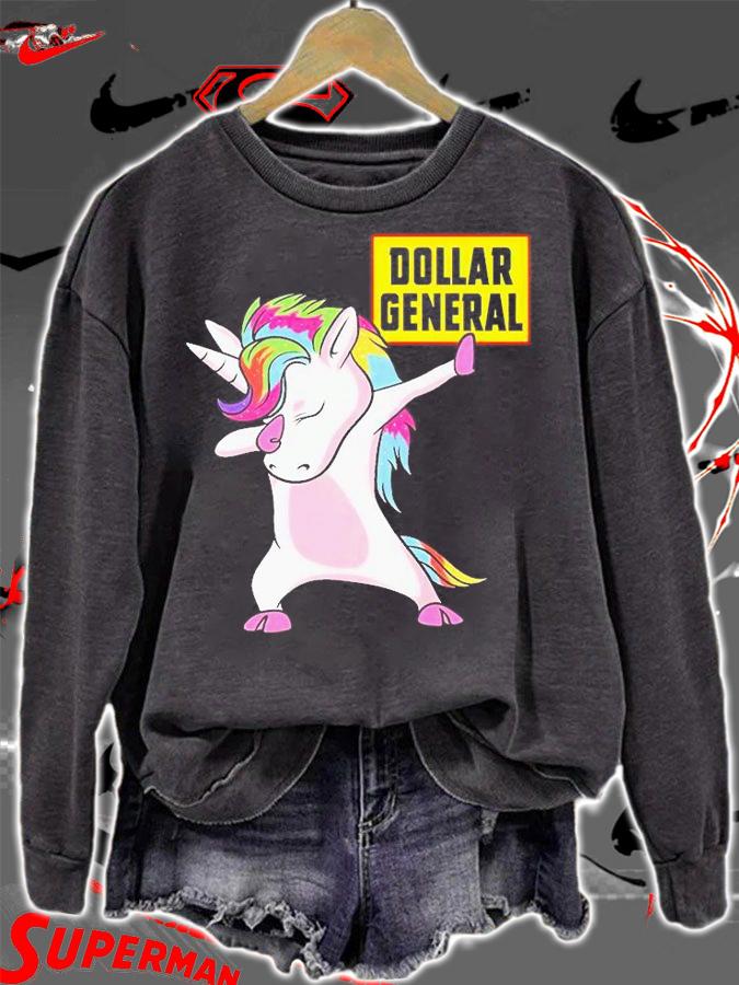 Unicorn Dabbing Dollar General T-Shirt sweatshirt