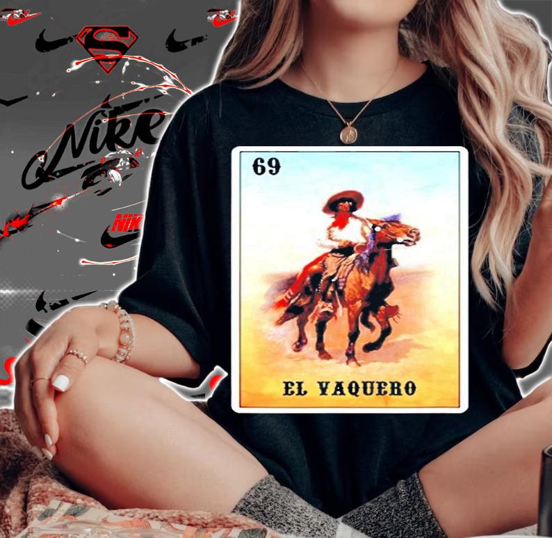 Vintage Mexican El Vaquero  Mexico Rodeo Cowboy T-Shirt woman shirt