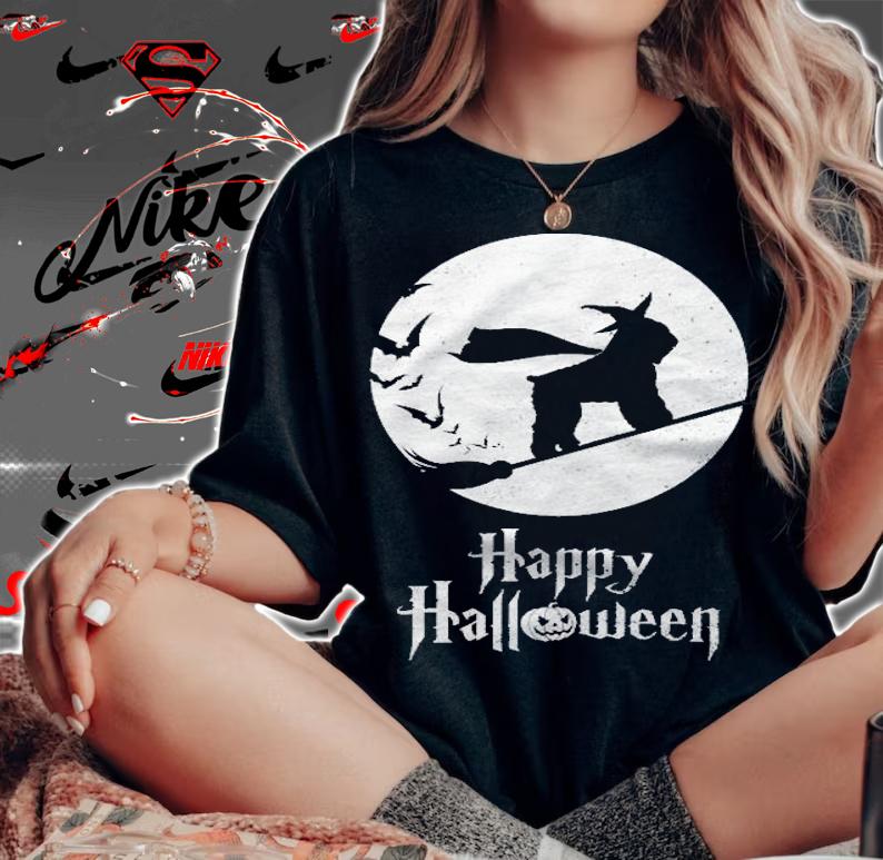 Witch Halloween Costume Bouvier Des Flandres Lovers Shirt woman shirt