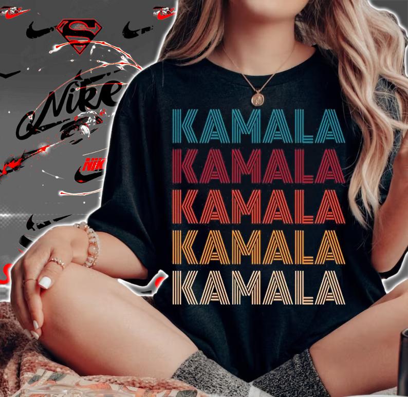 Kamala Repeat Retro Vintage Style T-Shirt
