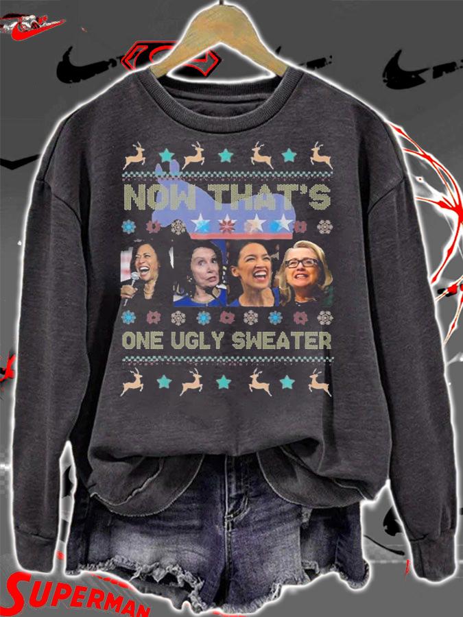 Now That's One Ugly Sweater Harris Biden Christmas T-Shirt sweatshirt
