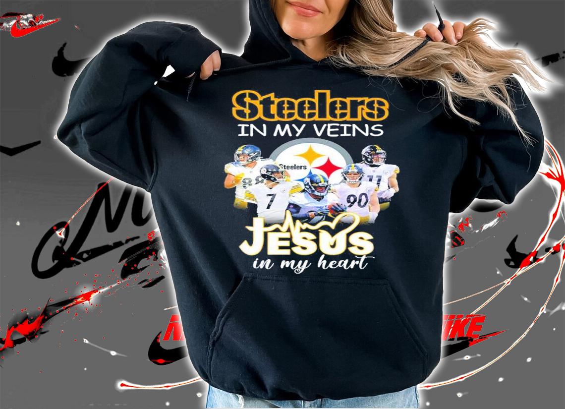 Steelers Pittsburgh In My Veins Jesus In My Heart Shirt