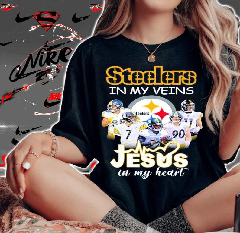 Steelers Pittsburgh In My Veins Jesus In My Heart Shirt