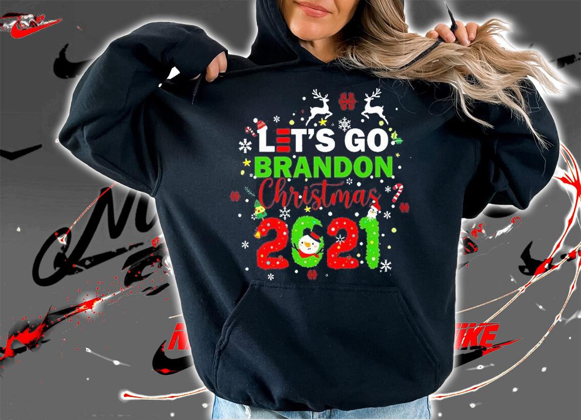 Christmas 2021 Let's Go Brandon happy New year T-Shirt hoodie