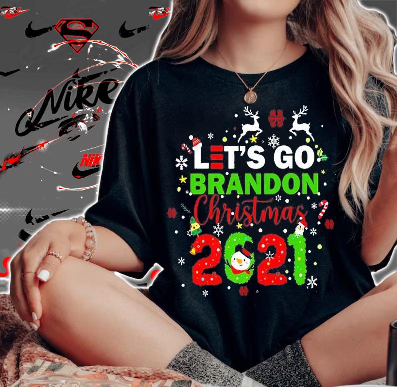 Christmas 2021 Let's Go Brandon happy New year T-Shirt woman shirt