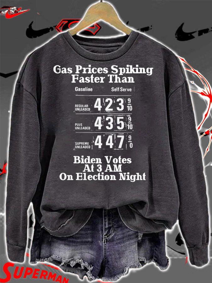 Funny Biden High Gas Price Owes Gas Money Vote Bradon T-Shirt sweatshirt