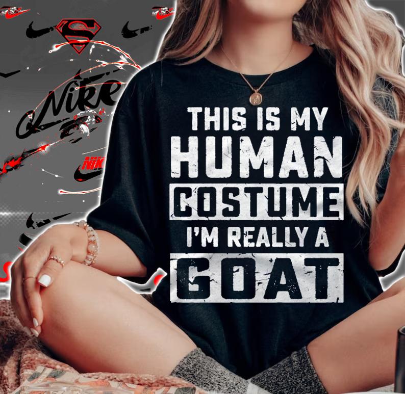 Halloween Costume Goat Animals Men Women Boys Girls Kids shirt