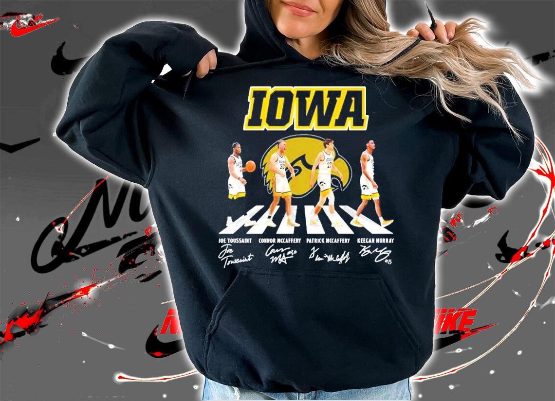 Iowa Hawkeyes Teams Basketball Abbey Road Signatures Shirt hoodie