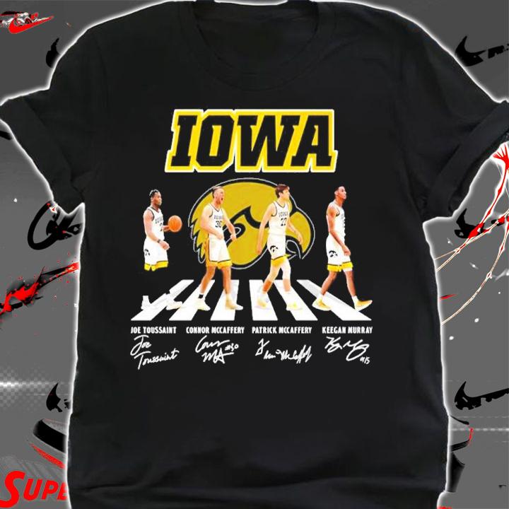 Iowa Hawkeyes Teams Basketball Abbey Road Signatures Shirt shirt