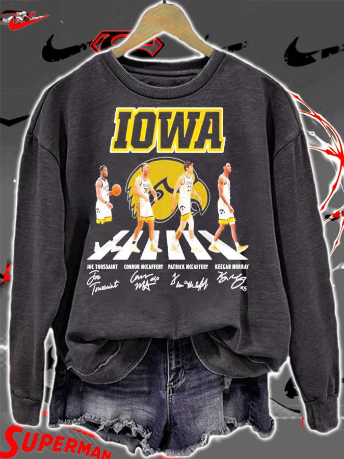 Iowa Hawkeyes Teams Basketball Abbey Road Signatures Shirt sweatshirt