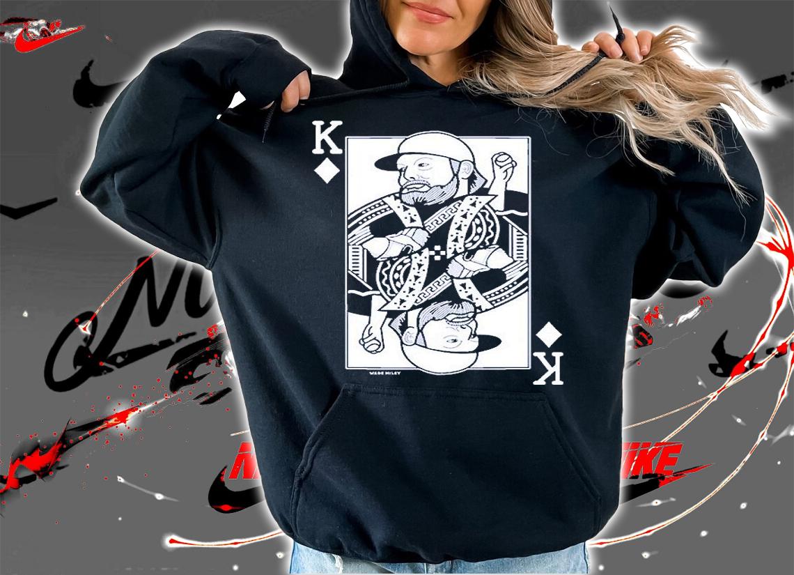 Wade Miley Blue Playing Card T-Shirt