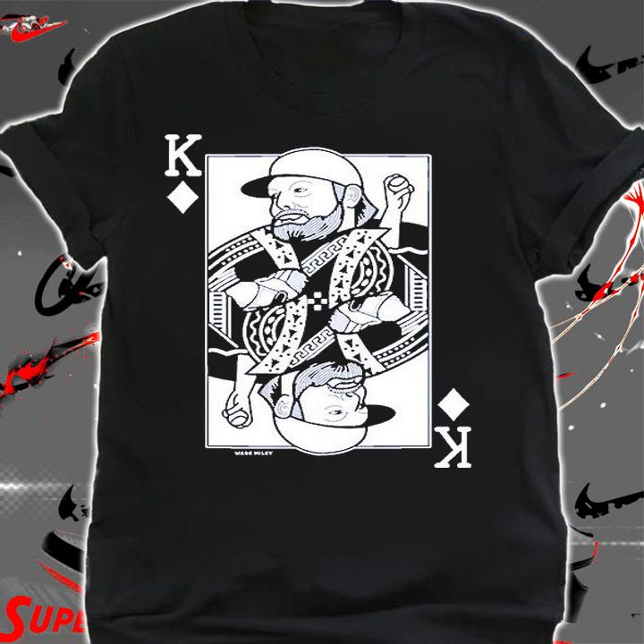 Wade Miley Blue Playing Card T-Shirt