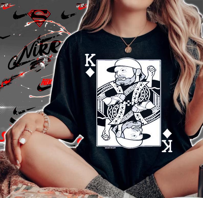 Wade Miley Blue Playing Card T-Shirt