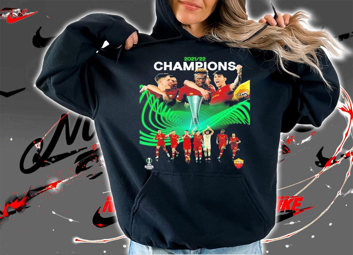 Congratulations AS Roma Champions 2021 2022 Europa Conference League Poster T-Shirt hoodie