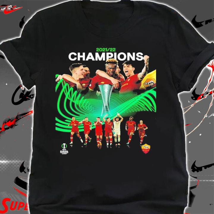 Congratulations AS Roma Champions 2021 2022 Europa Conference League Poster T-Shirt shirt