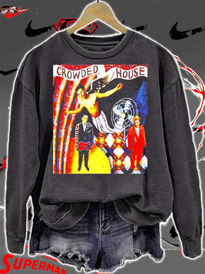 Crowded House Rock Band Wallpaper Shirt