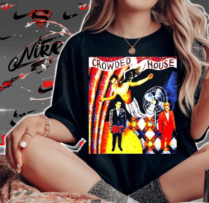 Crowded House Rock Band Wallpaper Shirt