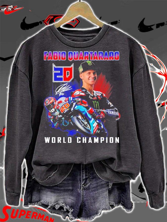 Fabio Quartararo World Champion signature shirt sweatshirt