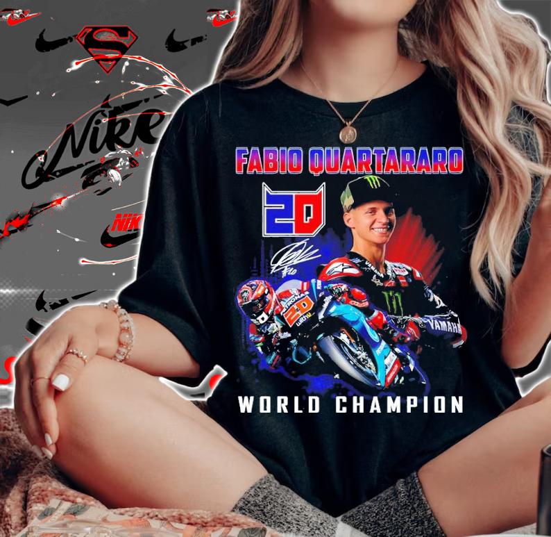 Fabio Quartararo World Champion signature shirt woman shirt