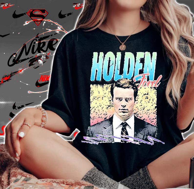 Holden Ford Mindhunter Aesthetic Style Design T-Shirt woman shirt