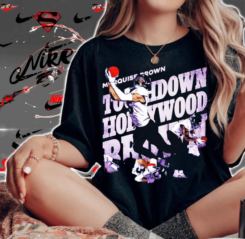 Marquise Brown Hollywood Touchdown shirt woman shirt