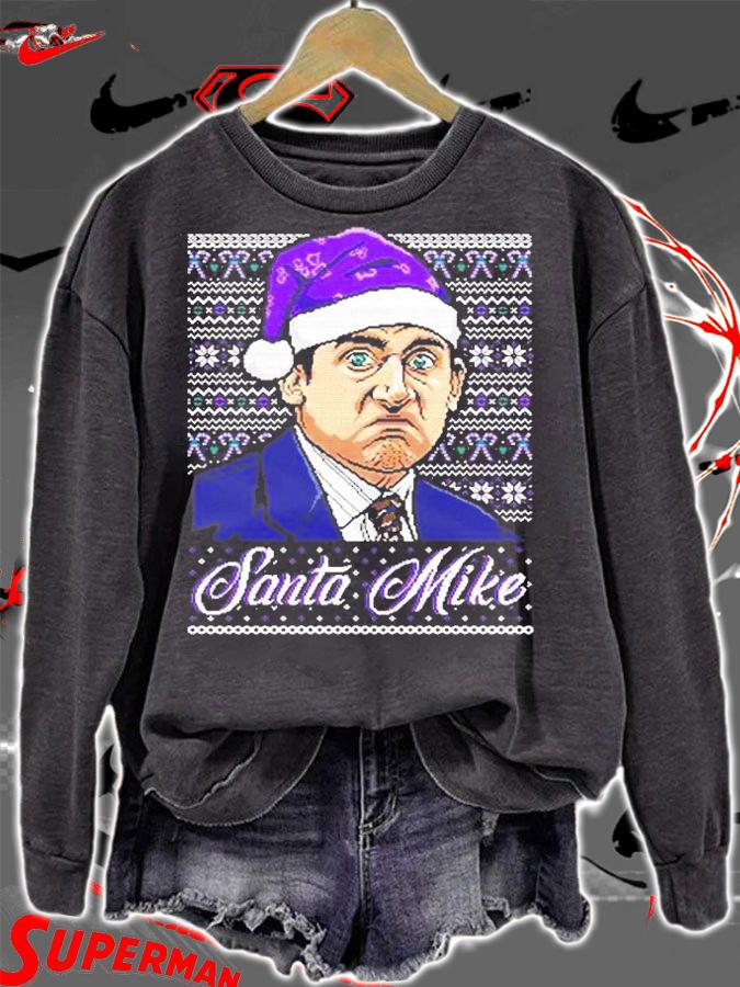 Santa Mike Ugly Christmas T-Shirt sweatshirt