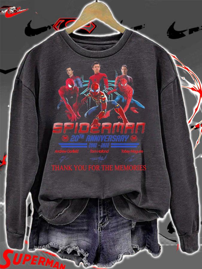 Spiderman 20Th Anniversary 2002 2022 Thank You For The Memories Shirt.Jpg sweatshirt