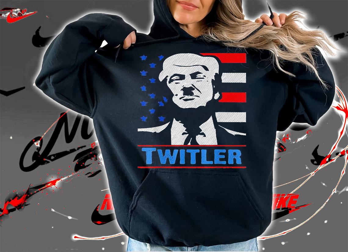 TWITLER Anti Trump USA Flag T-Shirt