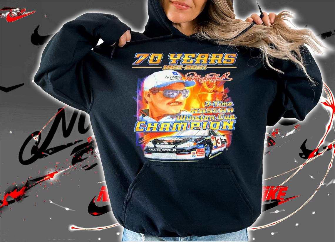 70 years 1951-2021 Nascar Winston Cup champion signature shirt hoodie