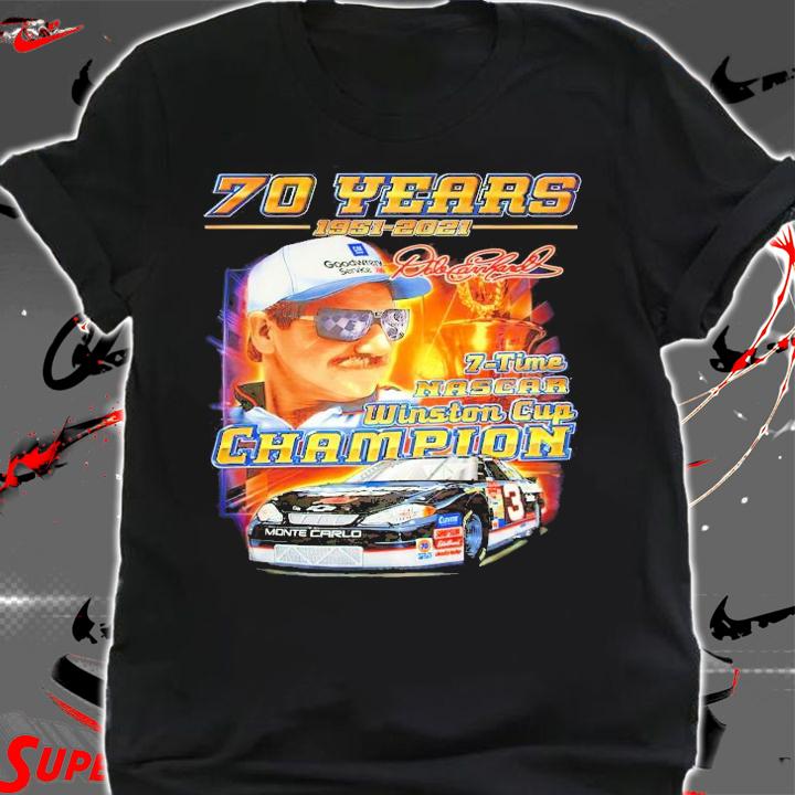 70 years 1951-2021 Nascar Winston Cup champion signature shirt shirt