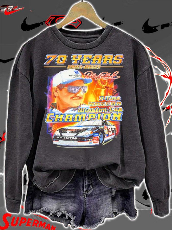 70 years 1951-2021 Nascar Winston Cup champion signature shirt sweatshirt
