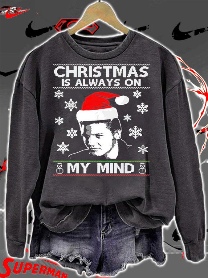 Elvis Presley Santa Christmas Is Always On My Mind Shirt sweatshirt
