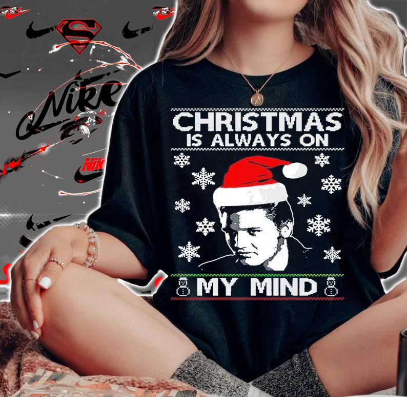 Elvis Presley Santa Christmas Is Always On My Mind Shirt woman shirt