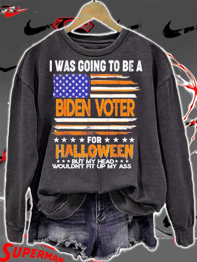 I Was Going To Be A Biden Voter Halloween Costume US Flag shirt sweatshirt