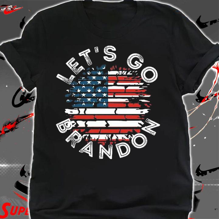 Let's Go Brandon Liberal impeach Scratch Flags T-Shirt shirt