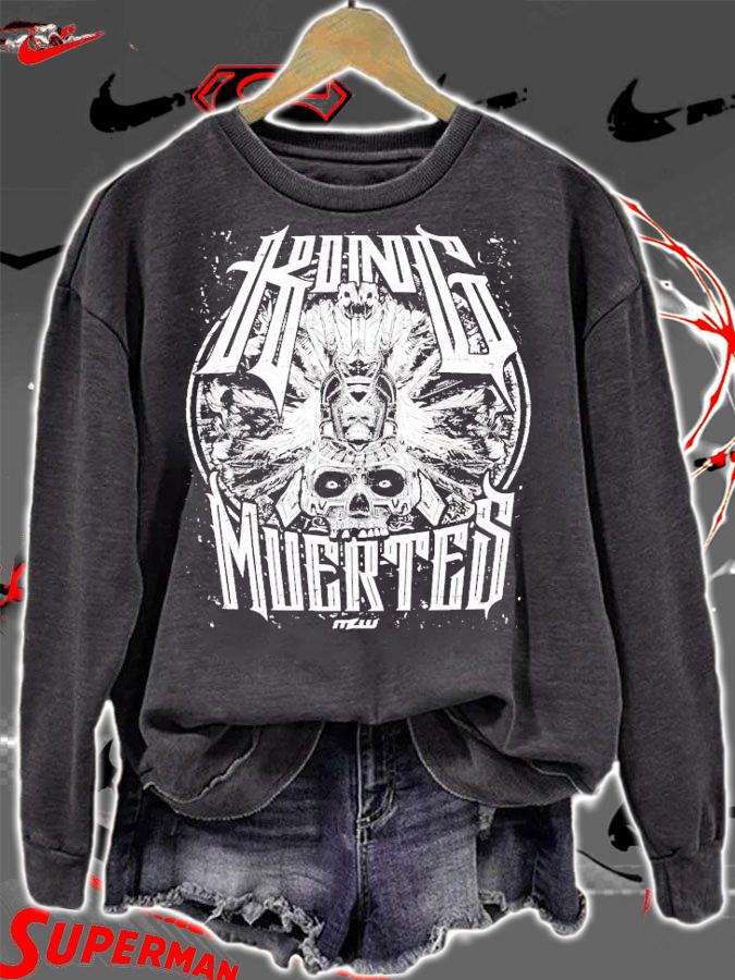 MLW King Muertes Skull shirt sweatshirt