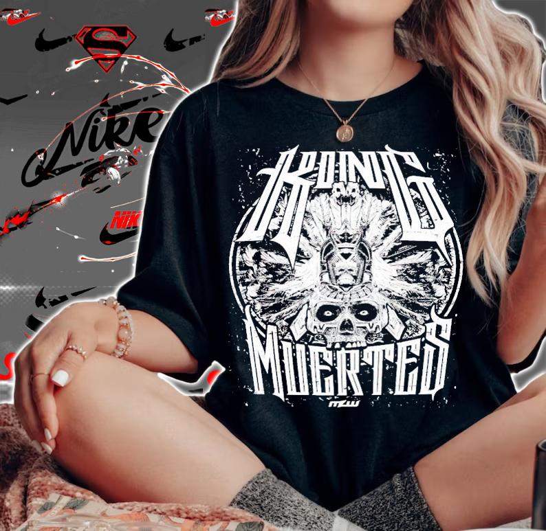 MLW King Muertes Skull shirt woman shirt