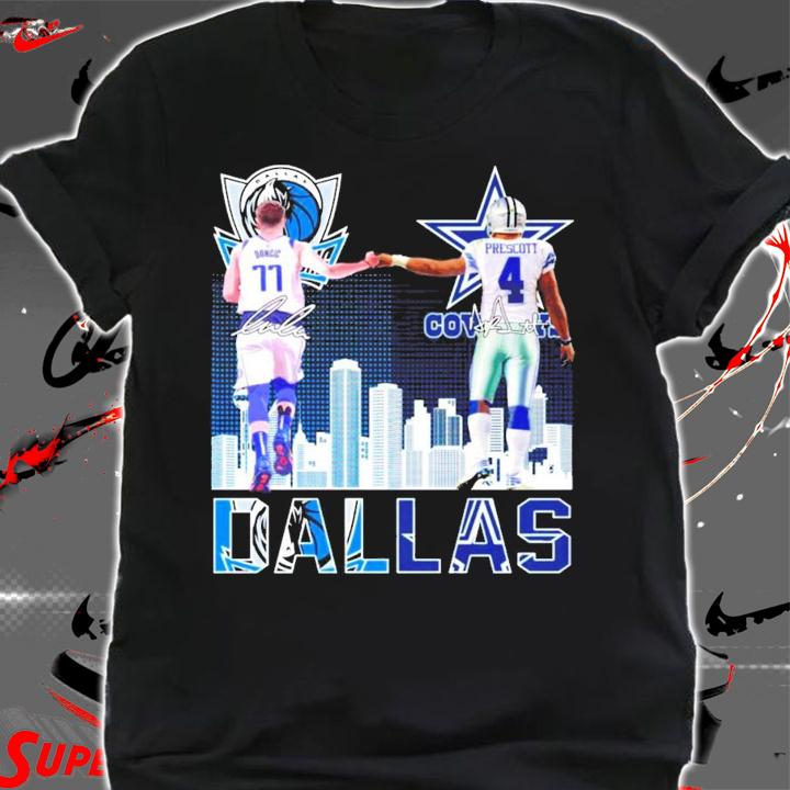 Official Dallas Doncic vs Prescott signatures shirt shirt
