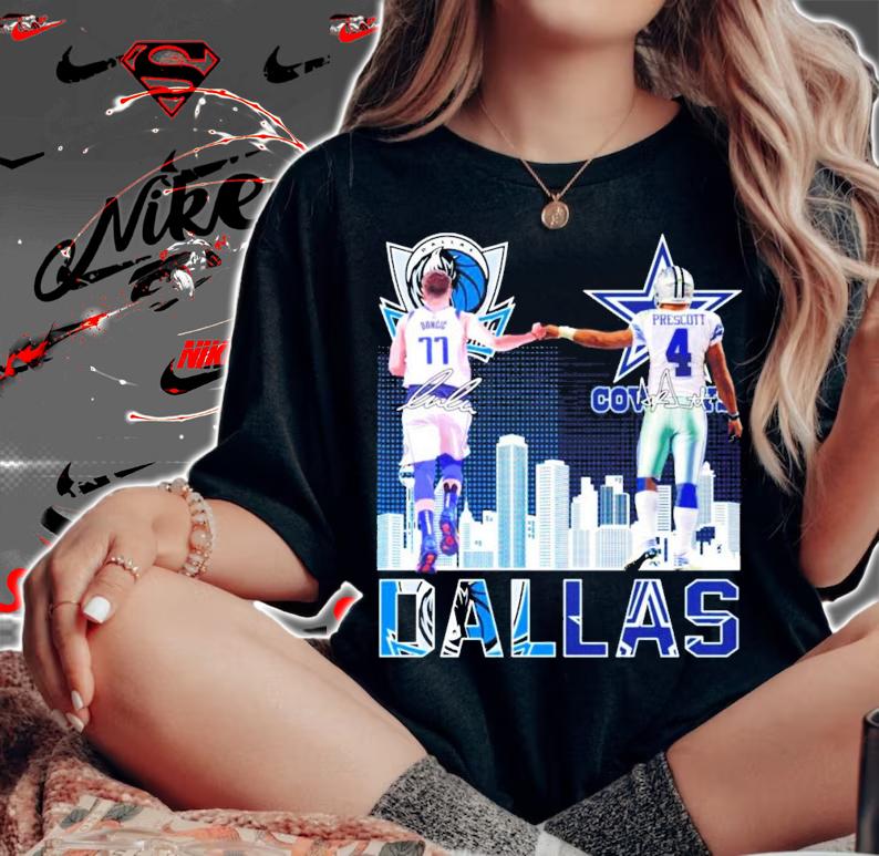 Official Dallas Doncic vs Prescott signatures shirt woman shirt