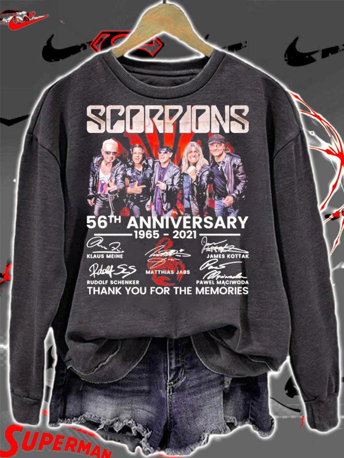Scorpions 65th anniversary 1965-2021 signatures shirt sweatshirt